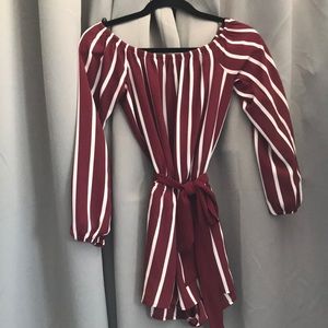 Striped romper